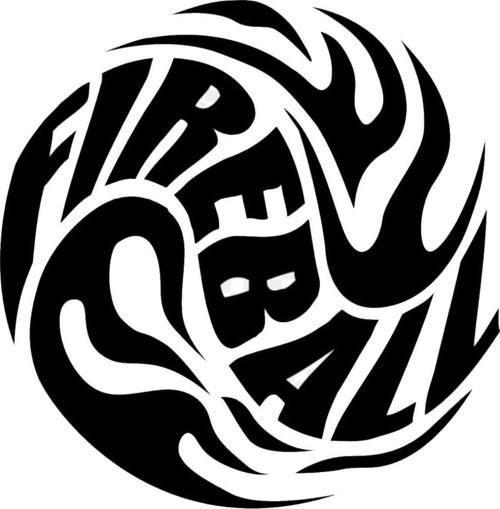 Fıre Ball Sticker (Oto-Motor-Laptop-Duvar-Dekor) 10 x 10 cm