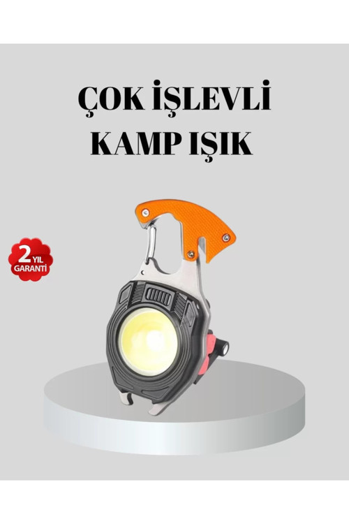 Çok Fonksiyonlu Anahtarlık Fener – Güçlü LED Işıklı, Şarjlı, Düdüklü ve Tornavidalı Mini El Feneri N