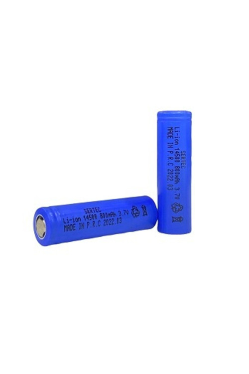 3.7V Li-ion 14500 AA - 800 mAh 1C Şarjlı Pil