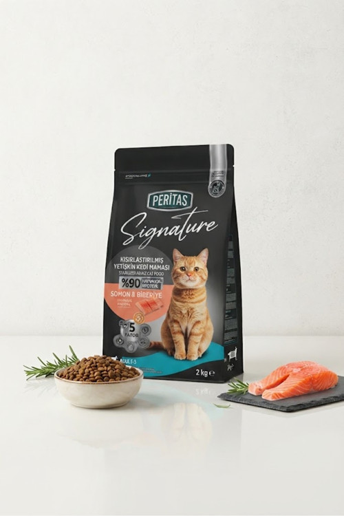 Peritas Somonlu Kısırlaştırılmış Kedi 2 Kg