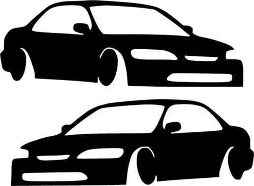 Honda Arabalar Sticker (Oto-Motor-Laptop-Duvar-Dekor) 10 x 7 cm
