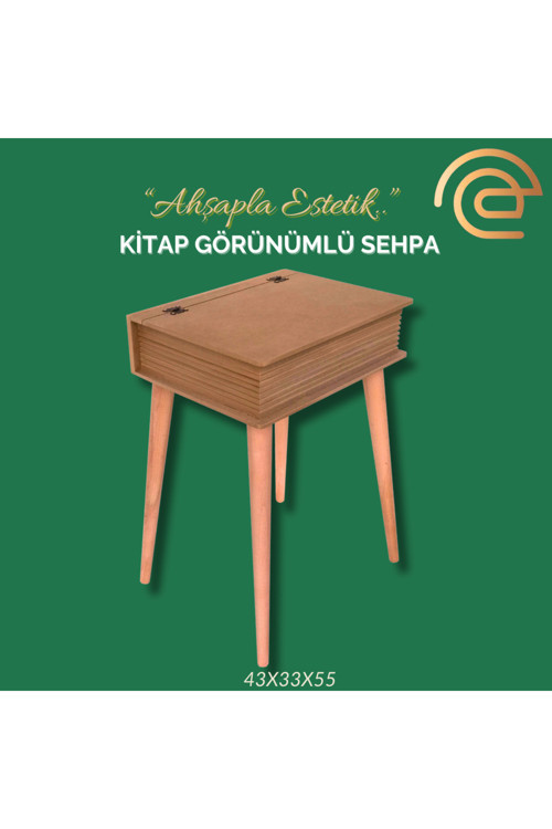 KİTAP GÖRÜNÜMLÜ SEHPA