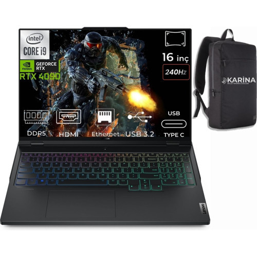 Legion Pro 7 Intel Core I9 14900HX 83DE002XTR-002 64GB 1tb RTX4090 16 GB Freedos 16" Taşınabilir Bilgisayar