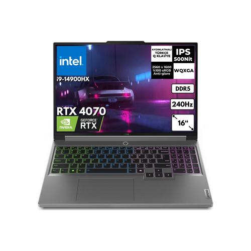 Legion 5 16IRX9 I9-14900HX 64 GB 2 Tbssd 8gb RTX4070 16" Wqxga Freedos Notebook 83DG00F1TR-V BT23