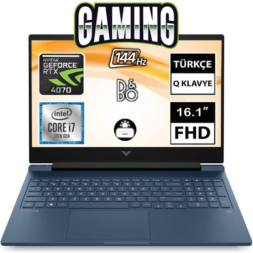 Victus 16-R0007NT 7P6B3EA01 I7-13700H 16GB 2tbssd RTX4070 16.1" Fullhd Freedos Taşınabilir Bilgisayar