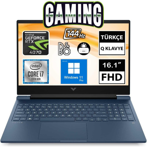 Victus 16-R0007NT 7P6B3EA10 I7-13700H 64GB 1tbssd RTX4070 16.1" Fullhd W11P Taşınabilir Bilgisayar