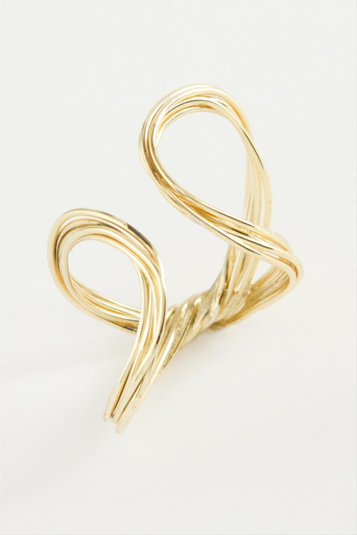 Oval Metal Yüzük — Renk: Gümüş Rengi