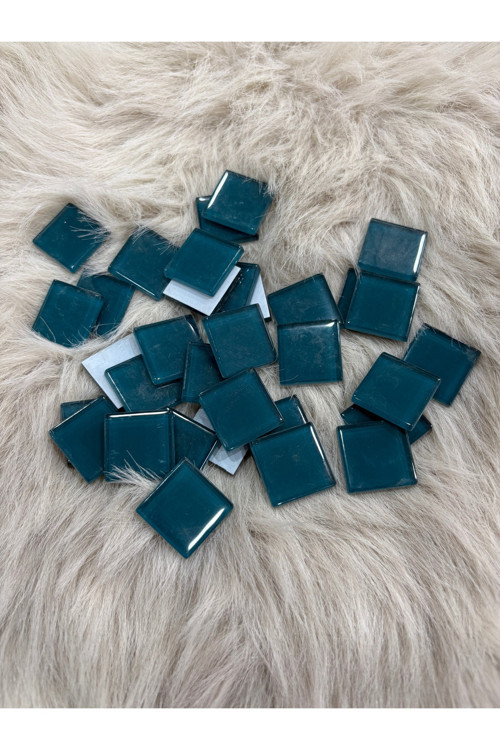 Sanatsal Kristal Mozaik KS-38 23x23mm Koyu Turkuaz (250gr)