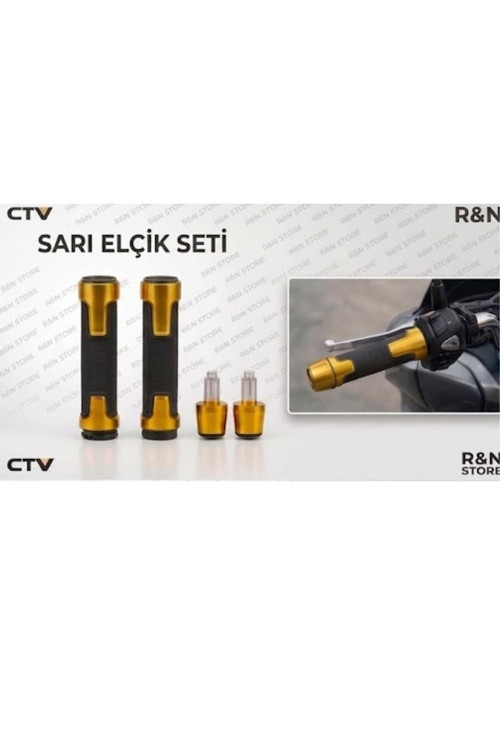 Honda PCX Uyumlu Alüminyum Elcik Ve Gidon Topuzu Seti - Premium Motor Elciği GOLD - R&N STORE