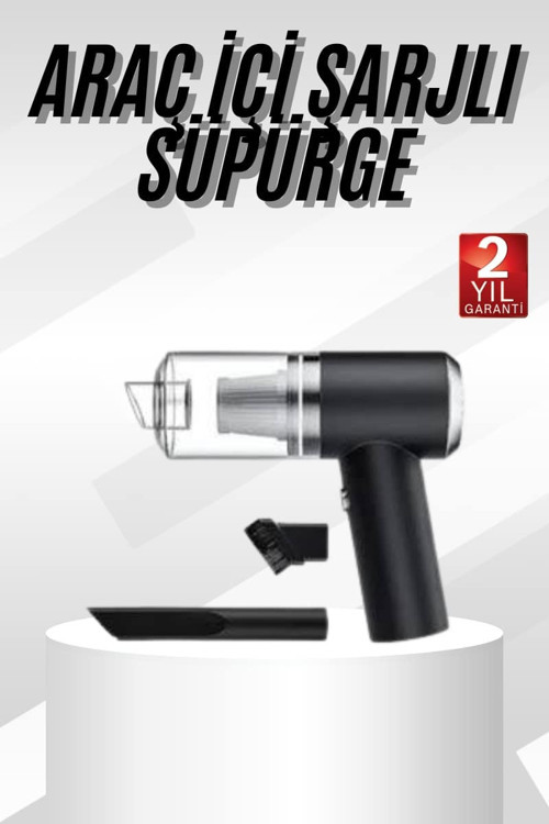 Yeni Nesil Mini Vakumlu Araç Süpürgesi El Süpürgesi Şarjlı CZZZHS22SÜPÜRGEEE2