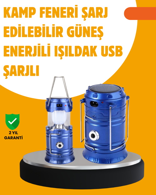 USB Şarjlı Çok Fonksiyonlu Kamp Feneri – Taşınabilir ve Dayanıklı XF5800TLAMBAAAAAA-5