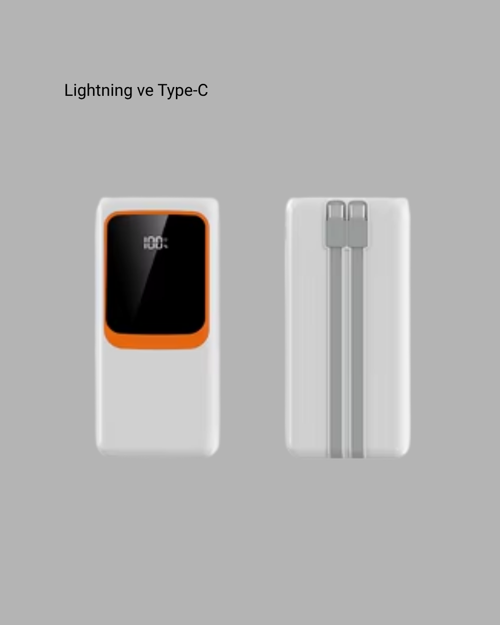 10.000 mAh Bataryalı, Dijital Göstergeli Taşınabilir Powerbank