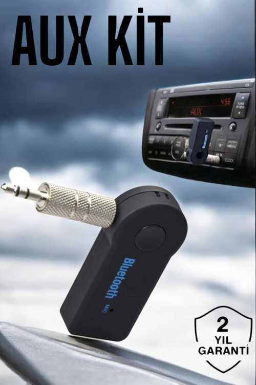 Tüm Araçlara Uyumlu Aux Car Bluetooth Kablosuz Araç Bağlantı Kiti CZAUXKİT3