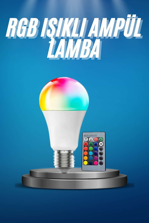 Ayarlanabilir Parlaklık RGB Led Ampul Beyaz Lamba Ve Renkli Ampul CZZZRGBLAMBAAAA3