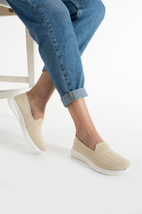 Örme Sneaker Rahat Hafif Yumuşak Ses Yapmaz Ortopedik Günlük Ayakkabı Ofis Dış Mekan