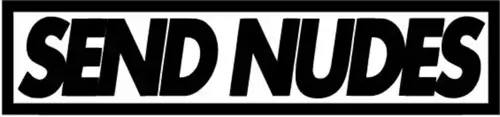 Send Nudes Sticker (Oto-Motor-Laptop-Duvar-Dekor) 20 x 6 cm