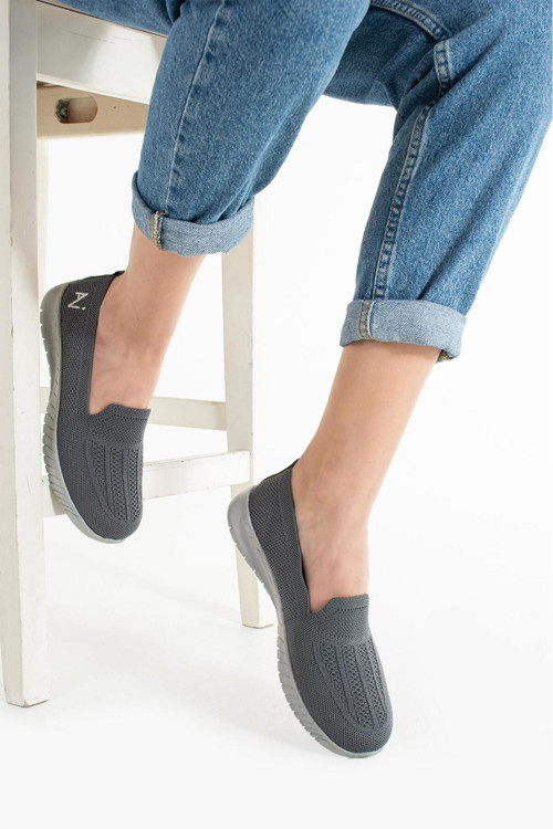 Örme Sneaker Rahat Hafif Yumuşak Ses Yapmaz Ortopedik Günlük Ayakkabı Ofis Dış Mekan