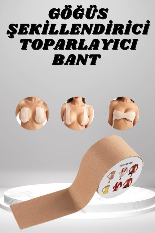 Toparlayıcı ve Şekillendirici Göğüs Bandı Tere ve Suya Dayanıklı Hassas Ciltlere Uygun CZGÖĞÜSBANDI1