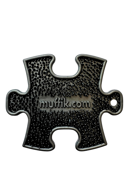 NANO Duyusal Puzzle Anahtarlık · 6,5 x 5,4 cm · Siyah | Dokulu Duyusal Oyuncak | Dokunsal (taktil) & İnce Motor Gelişim