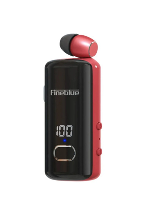 zeyta12 Fineblue F580 Dijital Göstergeli Makaralı Titreşimli Bluetooth Kulaklık Kırmızı zeyta