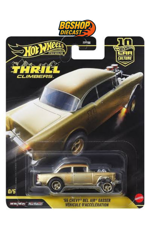 2026 Car Culture - Thrill Climbers ’55 Chevy Bel Air Gasser (Gold Chase) - (Çok Nadir Model)