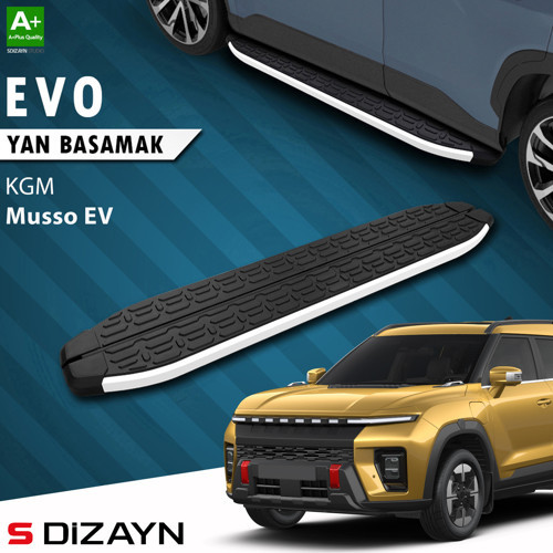 KGM Musso EV Evo Aluminyum Yan Basamak 213 Cm 2025 Üzeri A+ Kalite