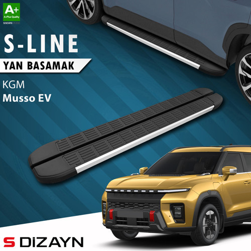 KGM Musso EV S-Line Aluminyum Yan Basamak 213 Cm 2025 Üzeri A+ Kalite