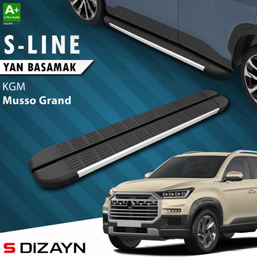 KGM Musso Grand S-Line Aluminyum Yan Basamak 213 Cm 2026 Üzeri A+ Kalite