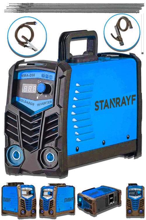 Alman 200 AMP Çift Kart Soğutuculu Yeni Nesil Dijital Göstergeli Inverter Compak Kaynak Makinesi