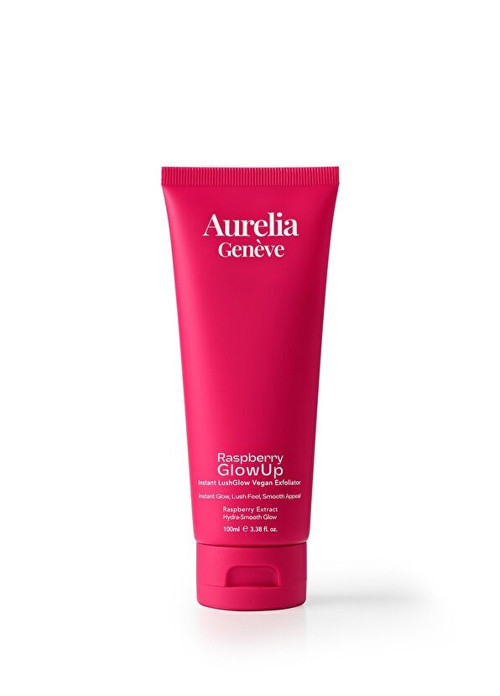 Aurelia Geneve Raspberry GlowUp Instant LushGlow Vegan Exfoliator 100 ml