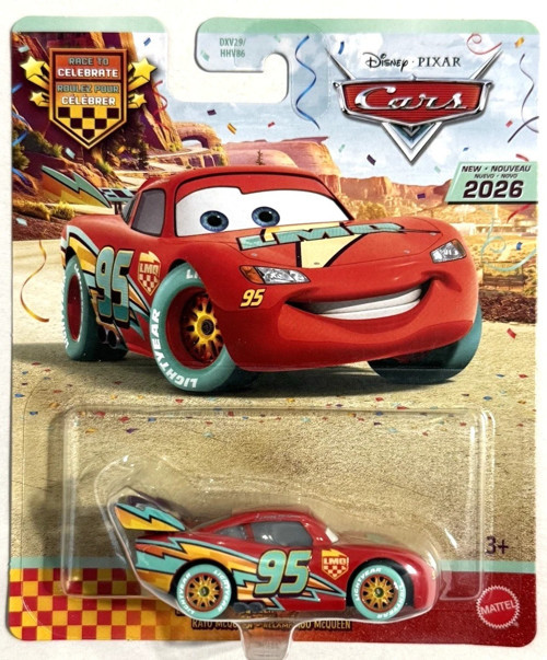 Disney Pixar Cars 2026 Race to Celebrate Lightning McQueen 95 Metal Diecast Araç