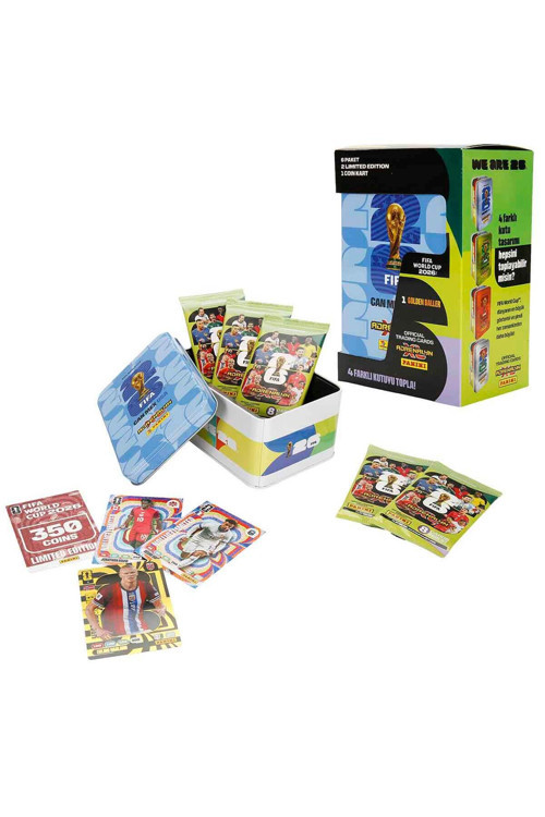 FIFA World Cup 2026 Adrenalyn XL Trading Card Metal Kutu - Mavi Kutu