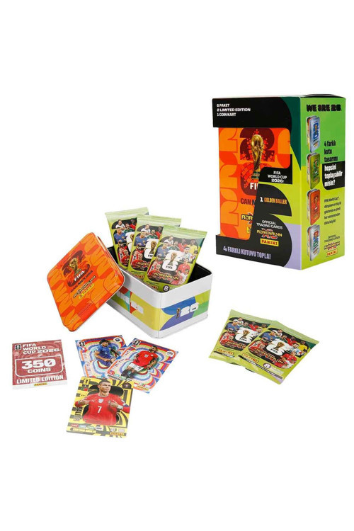 FIFA World Cup 2026 Adrenalyn XL Trading Card Metal Kutu - Turuncu Kutu