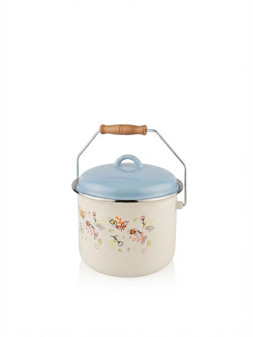 Cemre Emaye Bakraç Yoğurt Tenceresi 22 CM 5 Litre