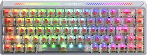 FGG Madlions Titan 68 Turbo Hall Effect 8K Manyetik Oyuncu Klavyesi Fugang Magnetic Switches-Beyaz