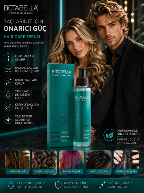 Keratin Profesyonel Saç Bakım Serumu 125 Ml + 2 ADET