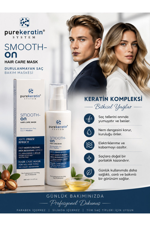 Smoot-On Durulanmayan Saç Bakım Maskesi 200 ML + 2 adet