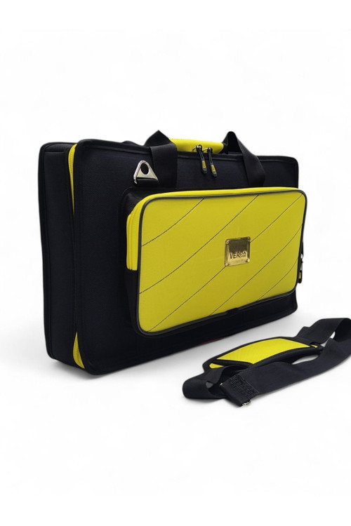 Mix Track Platinum Fx4 Setup için Uyumlu Çanta Soft Case Kılıf. Siyah Sarı.