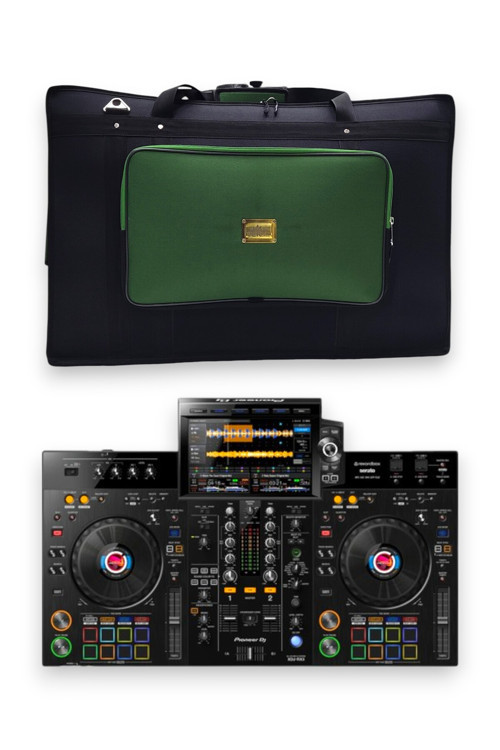 Xdj Rx3 Setup Için Uyumlu Çanta Soft Case Kılıf. Siyah Haki Yeşil.