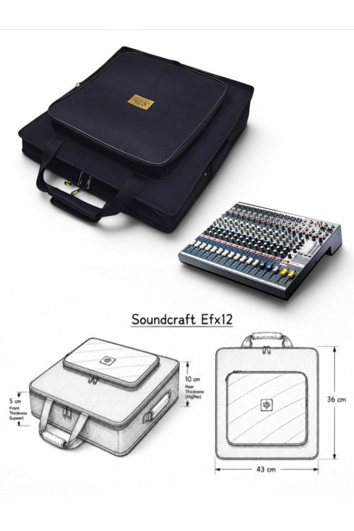 Efx12 Profesyonel Ses Mikseri için Uyumlu Çanta Soft Case Kılıf