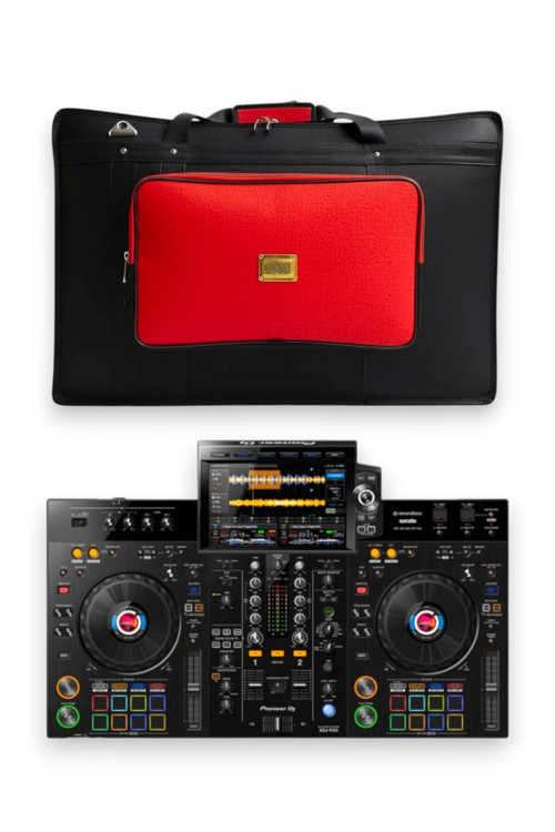 Xdj Rx3 Setup Için Uyumlu Çanta Soft Case Kılıf. Siyah Kırmızı.