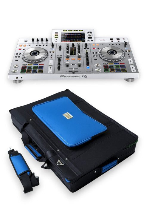 Xdj Rx2 Setup Için Uyumlu Çanta Soft Case Kılıf. Siyah Mavi.