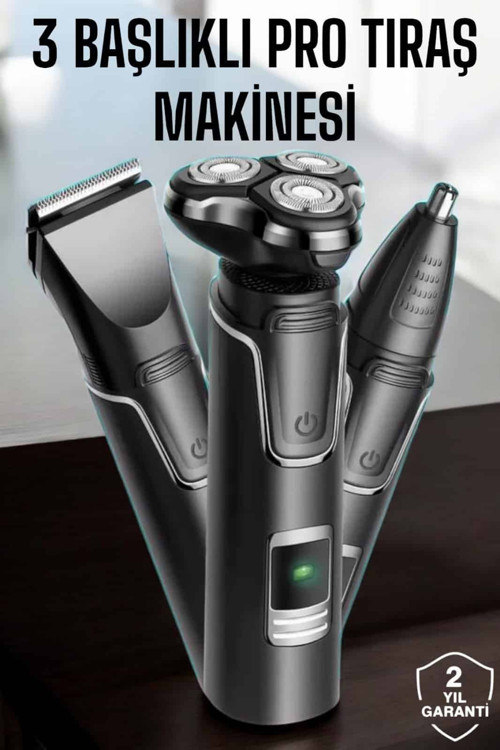 Yüksek Performanslı 3 Başlıklı Profesyonel Tıraş Makinesi CZHK3600TIRAŞM2