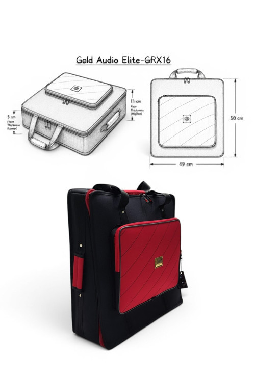 Elite-GRX16 Mikser İçin Uyumlu Profesyonel Soft Case Taşıma Çantası. Kırmızı