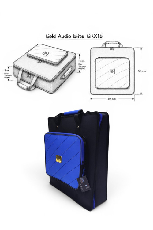 Elite-GRX16 Mikser İçin Uyumlu Profesyonel Soft Case Taşıma Çantası Mavi