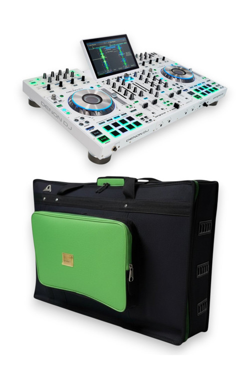 Prime 4+ Setup için uyumlu Soft Case Taşıma Çantası. Siyah Yeşil.
