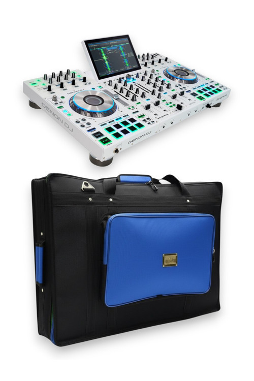 Prime 4+ Setup için uyumlu Soft Case Taşıma Çantası. Siyah Mavi.
