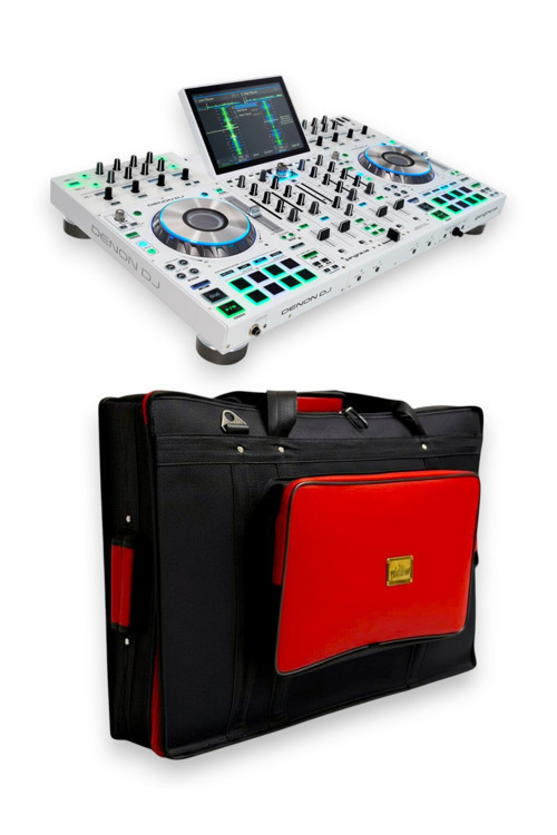 Prime 4+ Setup için uyumlu Soft Case Taşıma Çantası. Siyah Kırmızı.