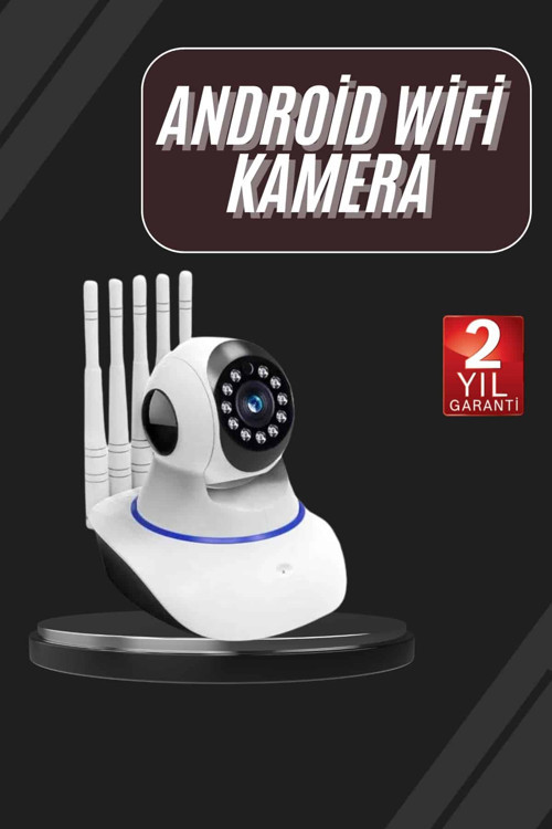LED Aydınlatmalı 5 Antenli Motorlu 1080P Wifi Kamera Sensörlü CZZZWİFİKAMERAAAAA3