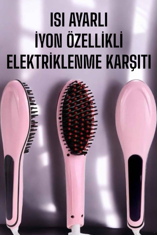 Saç Düzleştirici Tarak Isı Ayarlı Yıpranma Önleyici Düzleştirici Fön Tarak CZHOT906DÜZLEŞTİRİCİ1
